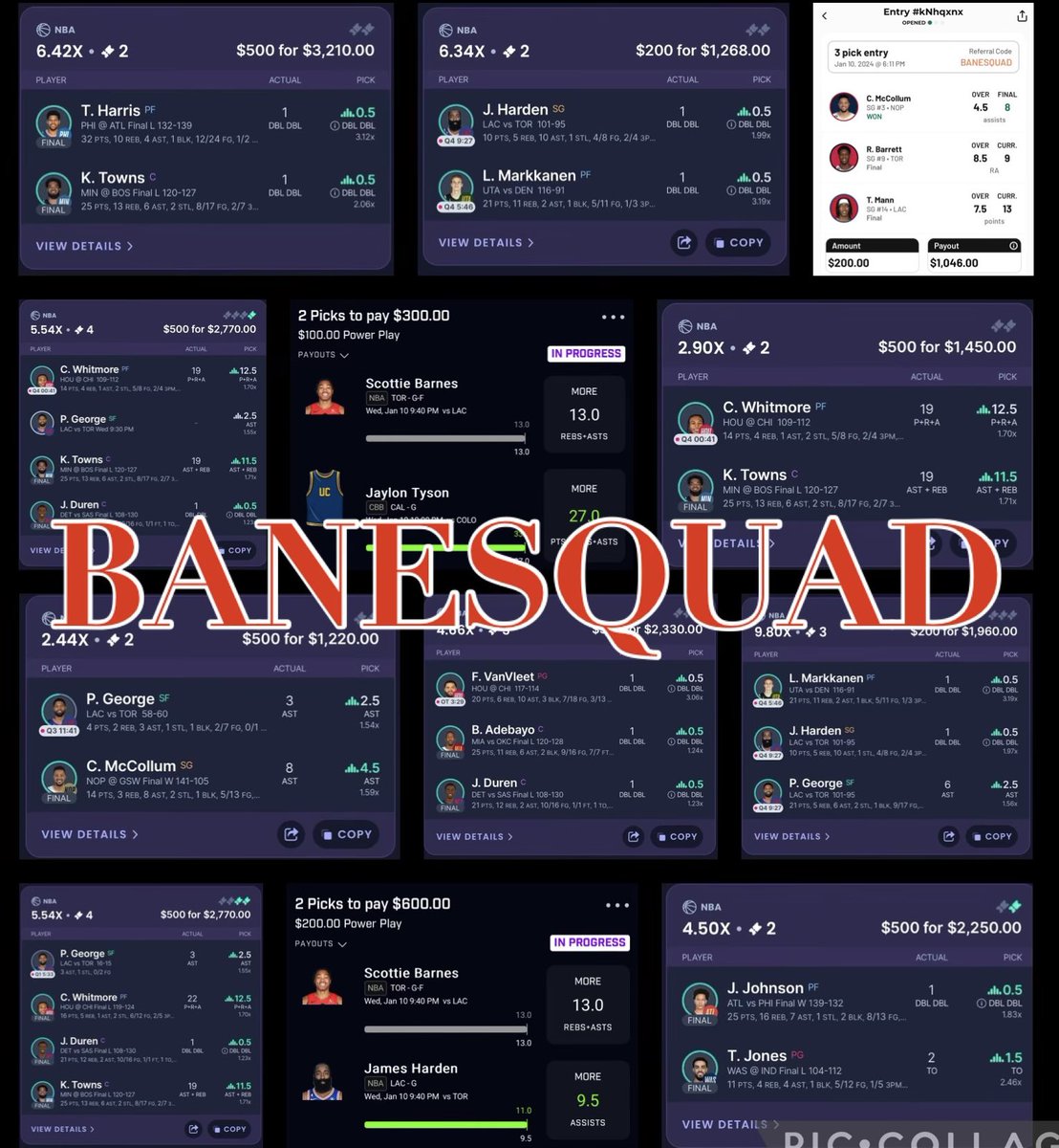 BaneSquad_'s tweet image. I withdrew $3,000 from 3 apps in 1day &
Won $20,000+ back in the same day
$5/Mo Premium ⬇️
mee6.xyz/en/m/banesquad
🔥#BaneSquad🔥 #BaneTour 🌎
100% Match Deposit
Code BaneSquad if you download⬇️
Sleeper, ChalkBoard or HotStreak
Research ⬇️
outlier.bet/BaneSquad