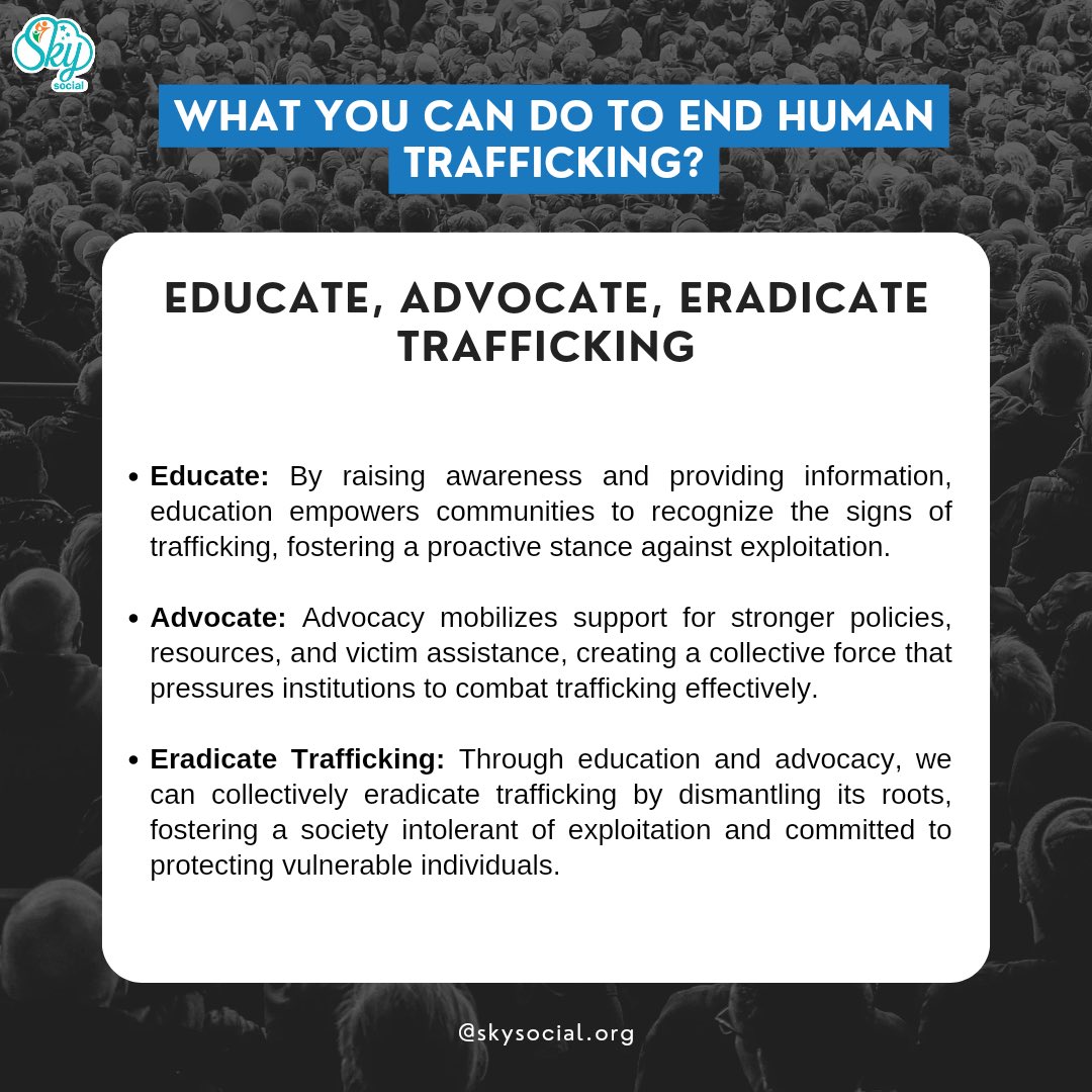 Shine a Light on Darkness: Today, we stand united against #humantrafficking, a grave violation of #humanrights. Join the movement to end exploitation and create a world where every life is valued. 
#HumanTraffickingDay #BreakTheSilence #JusticeForSurvivors #EndModernSlavery