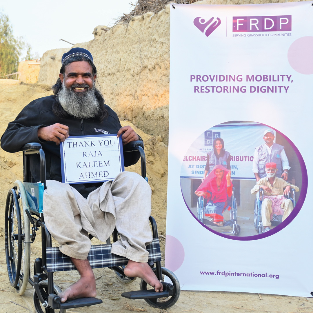 frdpPakistan's tweet photo. Empower Lives: Your Support Creates Impact! 🌈 Thanks to Mr. Raja Kaleem Ahmed and Mr. Kashif Gulzar, two individuals now experience newfound freedom with wheelchairs. Meet our inspiring beneficiaries, enjoying renewed independence! 🎉 Your support can transform more lives. 🔄 https://t.co/J8E4a8rawS