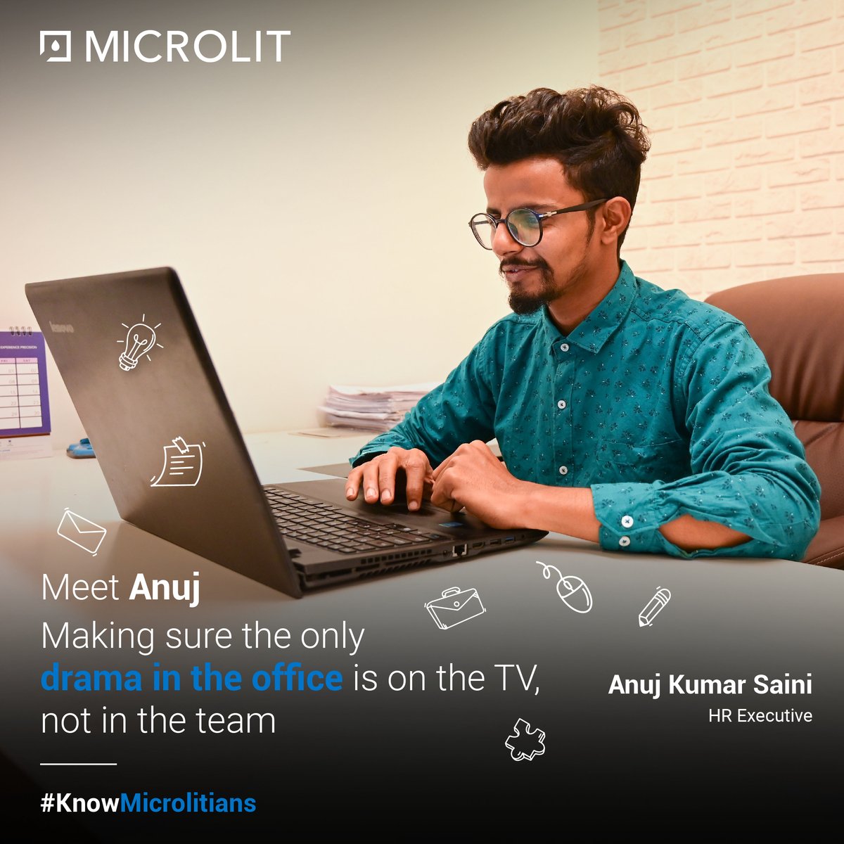 Anujkumar Saini, our HR maestro, is here to ensure the office vibe is more sitcom than soap opera.

Lights, camera, professional action! 🌐🎥

#Microlit #KnowMicrolitians #EmployeeSpotlight #EmployeeTestimonial #HRManager #HumanResources #ExperiencePrecision #EnablingInnovations
