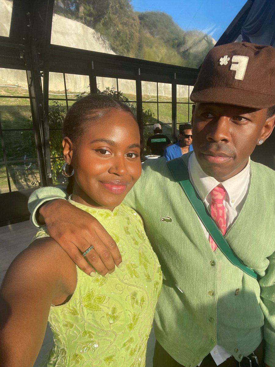 this was suchhhhh a highlight of 2023 @tylerthecreator 🥹✨💚 like we’re MATCHING😭