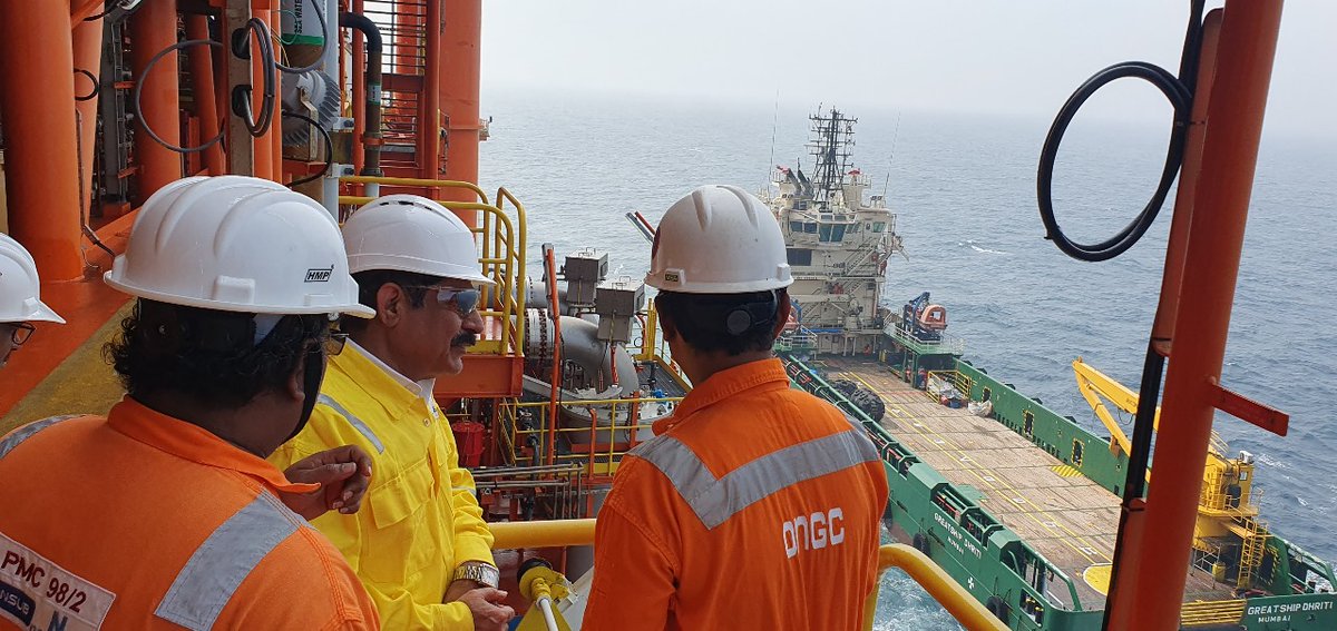 ONGC_'s tweet photo. In the heart of the Bay of Bengal, the dedication and perseverance of #ONGCians have birthed a beacon of hope for #India's #energy future. 🇮🇳
The successful commencement of the  "First Oil" from the deep waters of #ONGC's KG-DWN-98/2 Block is a celebration of courage, innovation, and unwavering commitment. 
As the first droplets of oil emerge, they carry with them the untold stories of hard work, late nights, and the collective dream of building an energy #AatmanirbharBharat. 
Today, we salute the heroes at ONGC whose passion fuels our nation's progress. 

#IndiaEnergyWeek2024 | #YouAreEnergy | #EnergyToHeal | #EnergyNowAndNext
