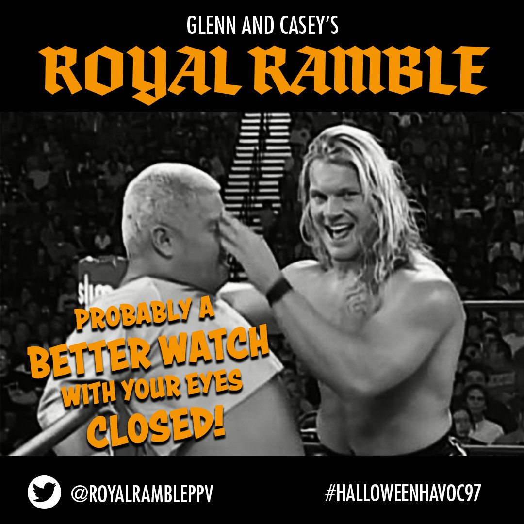 RoyalRamblePPV's tweet photo. Snap into the madness! It's time for Halloween Havoc: Hot Ones Edition -in January https://t.co/ryuM9bdegP Featuring the Age in the Cage! Hogan vs Piper (in '97!!) Guerrero vs Mysterio (Ooh, in '97) Plus 97 polystyrene gravestones.. and 97 Stings https://t.co/3lRQ4pKoTD