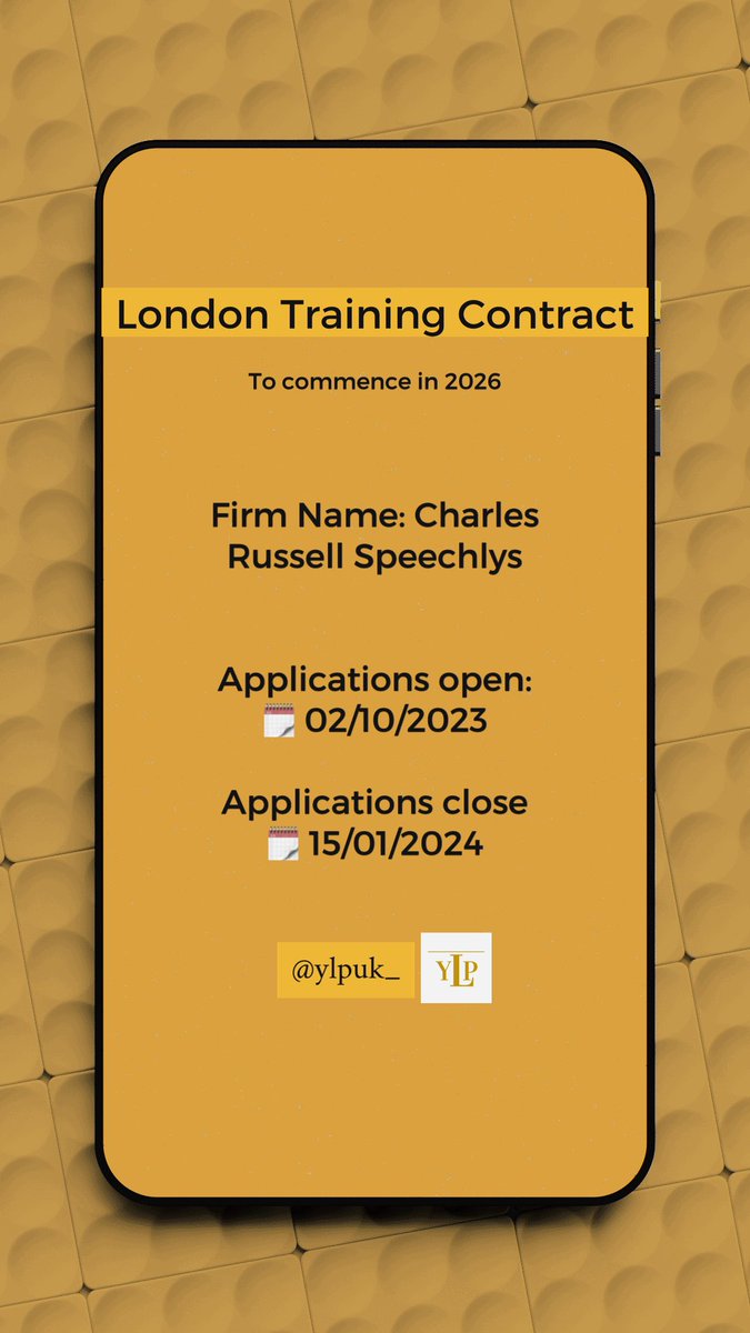 ylpworldwide's tweet photo. PART 1

📣Different Opportunities for our Aspiring Solicitors. Apply!! Swipe left to see more!!

#solicitor #aspiringsolicitor #apprenteship #vacshemes #vacationschemes #trainingcontracts #trainingcontract #lpc #sqe #law #lawyer #legal #attorney #lawfirm https://t.co/snt8VhLa83