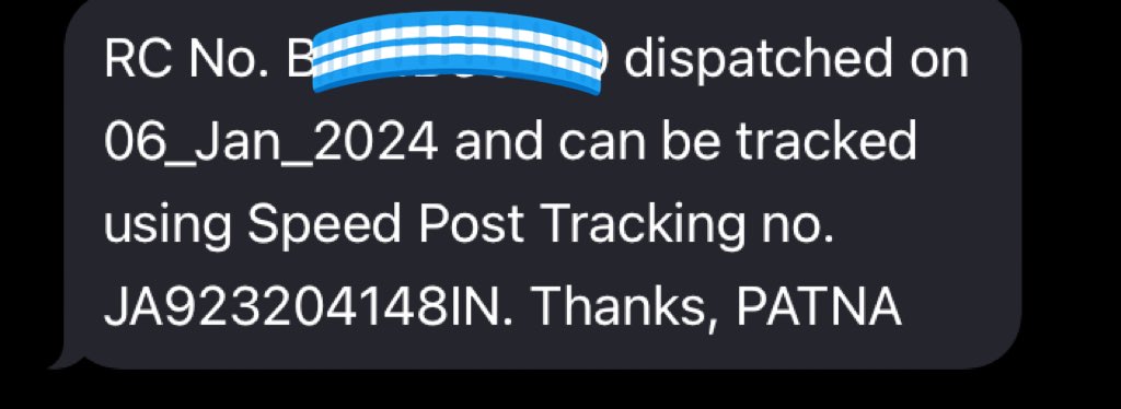 riteshraj13's tweet photo. As per message received my owner book was booked on 06-01-24 but till after tracking consignment not found is coming. kindly Help @IndiaPostOffice https://t.co/bAqNDEnEiS