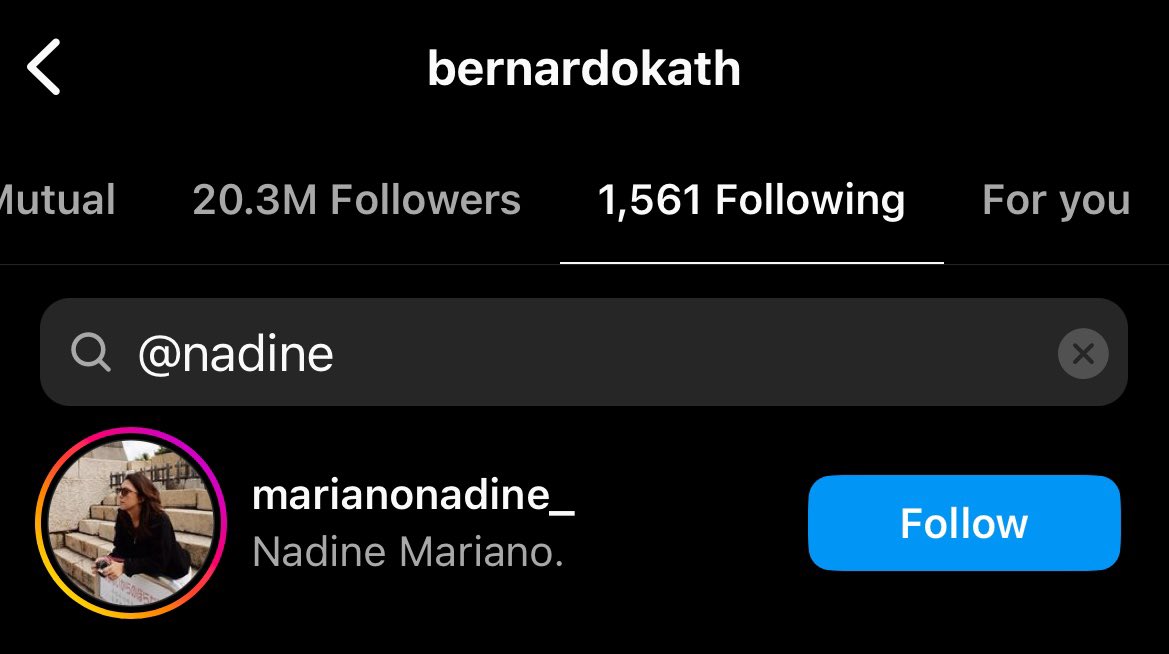 WILLCAlyeserye's tweet photo. Instagram cleanse? 

Kathryn Bernardo is following James Reid but not following Nadine Lustre.

She still follows Enrique Gil but unfollowed Liza Soberano (despite Liza being vocal about her support towards Kath from petty columnists after Kathniel breakup)

Hmmm. https://t.co/uct7X3bSpt