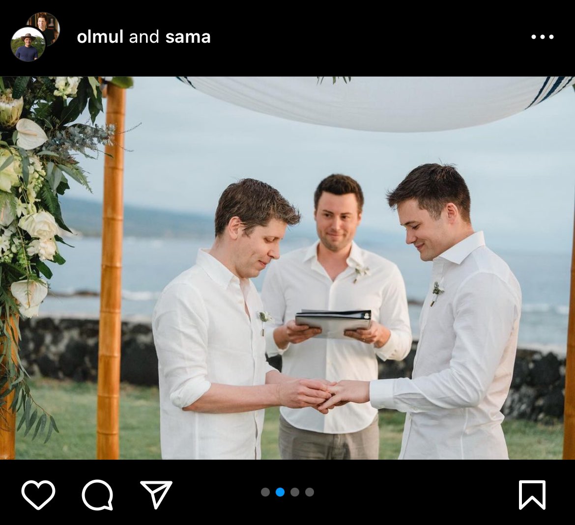 fastestbunny's tweet photo. @sama Happy Marriage Sam! https://t.co/un58RdShC8