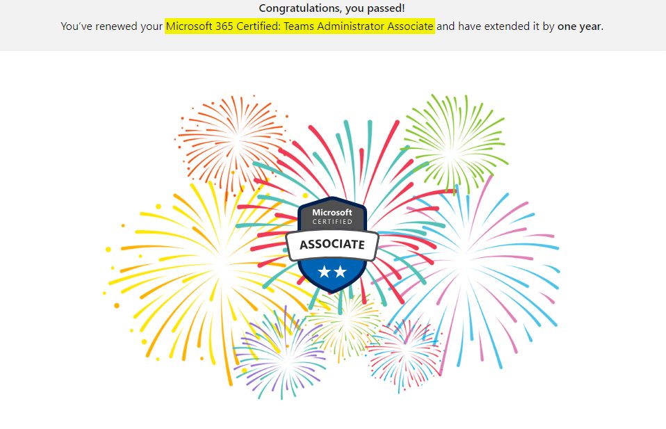 doudisblog's tweet photo. Next renewal done - Teams Administrator Associate for another year.
What are your next certifications or renewals?
#lifelonglearning #microsoft #microsoftlearning #microsoftlearn #certifications #mcp https://t.co/sVblOXl2ak