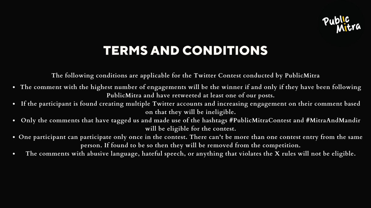 publicmitraX's tweet photo. Content:
#ContestAlert✨
Let’s celebrate the rise of divinity with a #ContestonTwitter
How to participate:
Follow: @publicmitraX
Comment below two lines of poetry on #AyodhyaRamMandir in English, Tamil or Hindi
Deadline: 21/01/2024
Tag us in your comments
#ContestIndia #RamMandirPranPratishtha