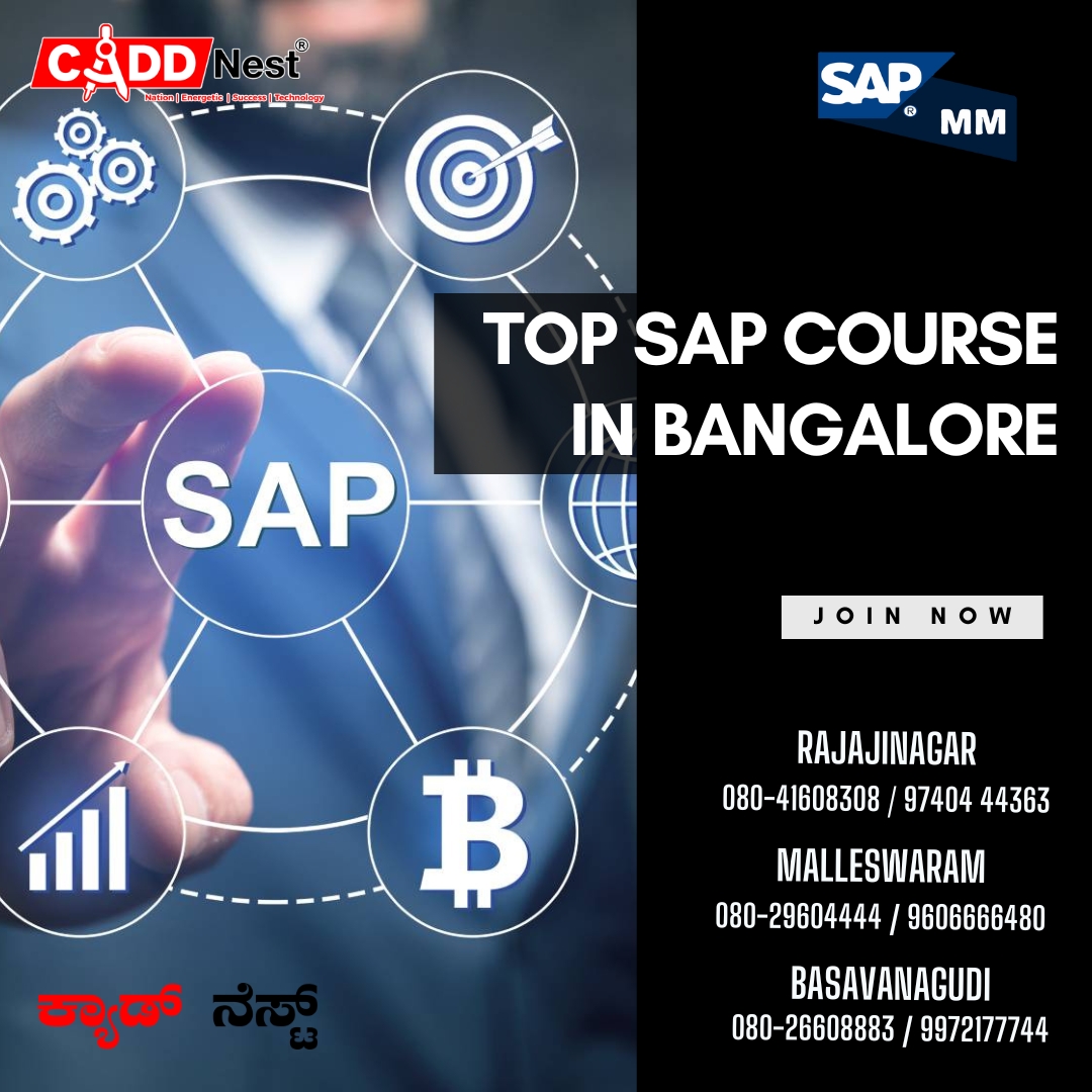 caddnest's tweet image. Top SAP Course in Bangalore
.
.
.
Join our Course! Contact Us -
Rajajinagar (+91 9740444363)
Basavanagudi (+91 9972177744)
Malleshwaram (+91 9606666480)

#sapmmtraining #training #sap #sapficotraining #saptraining #caddnest