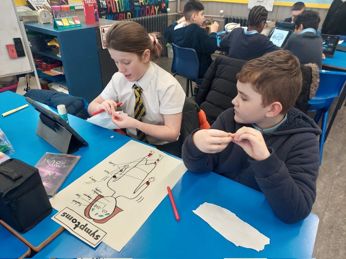 IbroxPrimaryP6T's tweet photo. P.6/5 have started to read the novel Plague House. They have been developing their research skills and they are working collaboratively to present the information they have found.
#readingforinformation https://t.co/xLdbaI9N6f