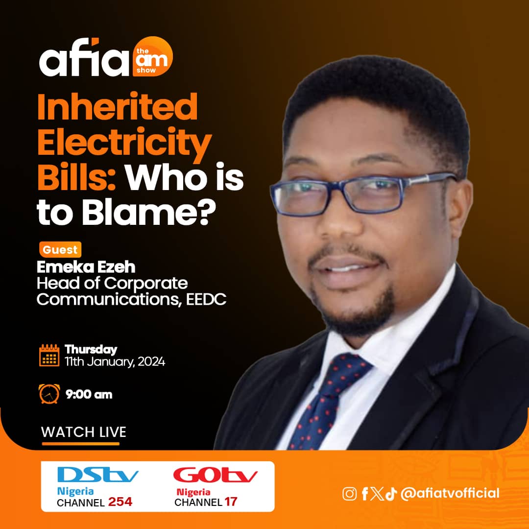 AfiaTvOfficial's tweet photo. Good Morning Ndi Afia!!! It's a beautiful day to tune in to the AM Show.
Tune in on Afia TV at 8am as we review the headlines this morning and discuss other issues bothering the South East.
#AfiaTV #AMShow #Dstv254 #GoTv17 #MorningShow #Ututuoma #SouthEastNigeria https://t.co/YYZ4biIvsM