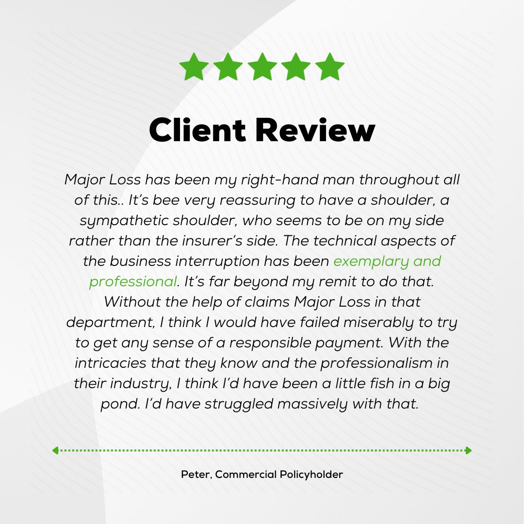 When Storm Arwen damage this community club, the owner was devasted. 

Major Loss were honoured to help Peter with his claim.  Find out more about this claim on our website >> bit.ly/3Hwlr7f 

#BusinessInterruption #BusinessClaim #StormArwen