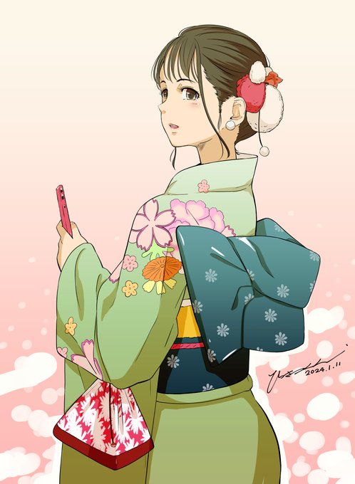 ちょっと落書きがてらにキレイな感じで。 