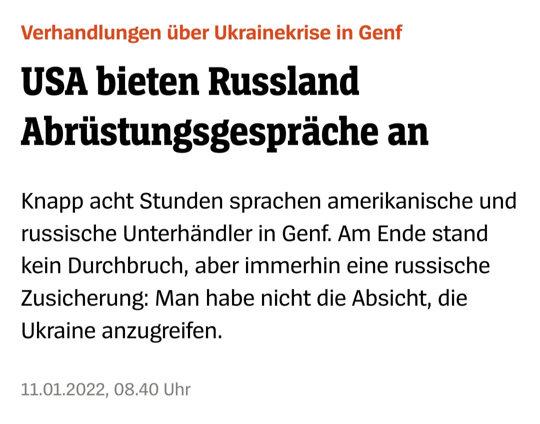 MattheusWehowsk's tweet photo. "Niemand hat die Absicht die #Ukraine zu überfallen" - so der russische Unterhändler Sergej Rjabkow vor genau 2 Jahren bei Verhandlungen in Genf. Hierzulande verfügen ja viele über ein sehr kurzes Gedächtnis - es gab Diplomatie, es wurde mit  #Russland "gesprochen"! - Thread/1 https://t.co/h7W6SfGyot