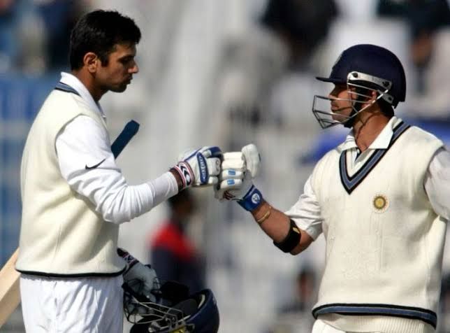 sachin_rt's tweet photo. Happy birthday to my teammate and friend, Rahul Dravid. Wishing you the best of health and happiness. May this year bring lots of joy and success. https://t.co/KNAdvYegSs