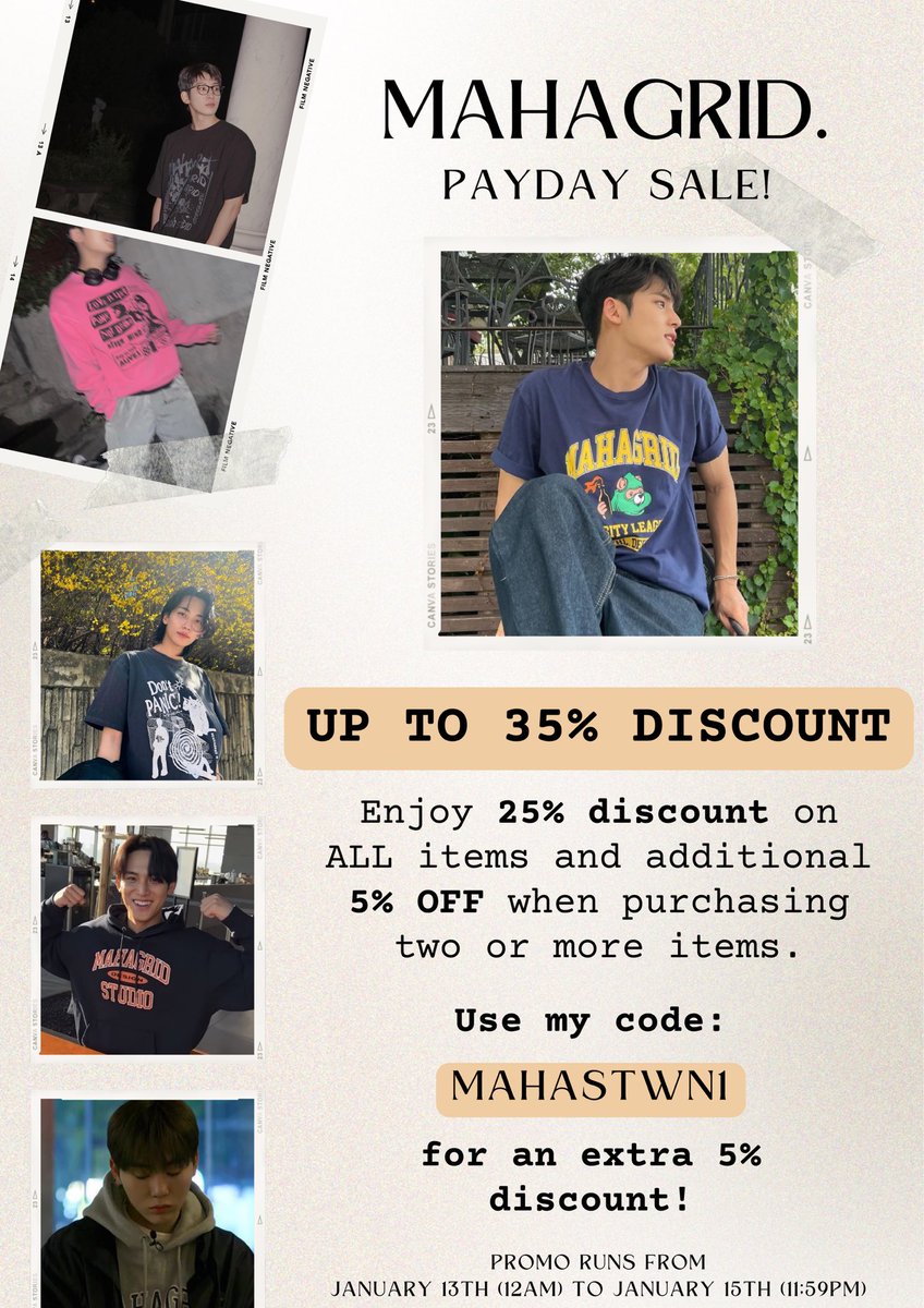 santowonu's tweet photo. 𝙼𝙰𝙷𝙰𝙶𝚁𝙸𝙳 𝙿𝙰𝚈𝙳𝙰𝚈 𝚂𝙰𝙻𝙴 (ღˇ◡ˇ*)♡

enjoy up to 35% discount this payday sale!

ෆ⸒⸒ 25% off on ALL items + add’l 5% off when purchasing two or more items!
ෆ⸒⸒ make sure to use my code: 𝙈𝘼𝙃𝘼𝙎𝙏𝙒𝙉1 for an extra 5% off!

shop here: https://t.co/rIYUJXOIzJ https://t.co/G1XDDB4UG1