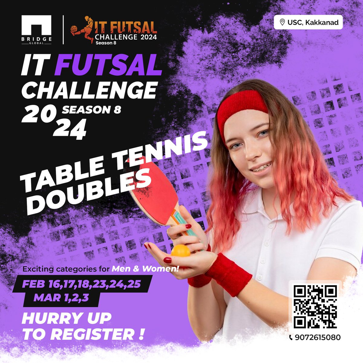 ItFutsal's tweet photo. Assemble your tech-savvy squads and compete for the Season 8 championship in the thrilling #ITFutsalChallenge 2024!
Register your teams for #Futsal, #Badminton Doubles, #Cricket, and #TableTennis Doubles at https://t.co/URlySVShCR!

#futsal2024 #sportsevent #BridgeGlobal https://t.co/89JWvt2ZpV