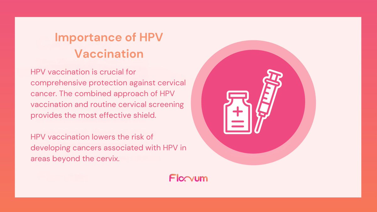 Early detection is key for effective cancer prevention. 🌟Spread the word on the essential nature of HPV vaccination and routine screening.

#HPVProtection #VaccineAwareness #PreventCervicalCancer #StayInformed