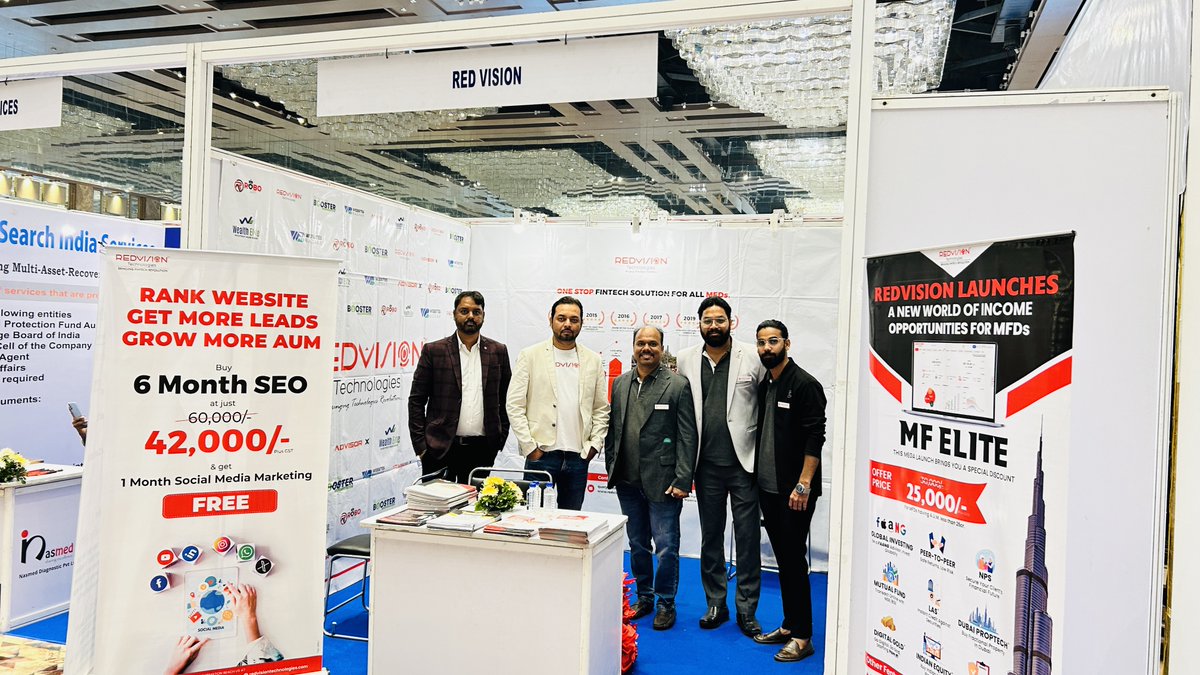 redvisionft's tweet image. Team #REDVision is available at "Finmela  Event, 2024 by Rashtriya Arthmitra Gurukulam at stall no. 44" We will be  happy to meet you all and answer any questions you may have regarding  the most advanced fintech platforms within the mutual fund industry.
#AMGRashtriya2024