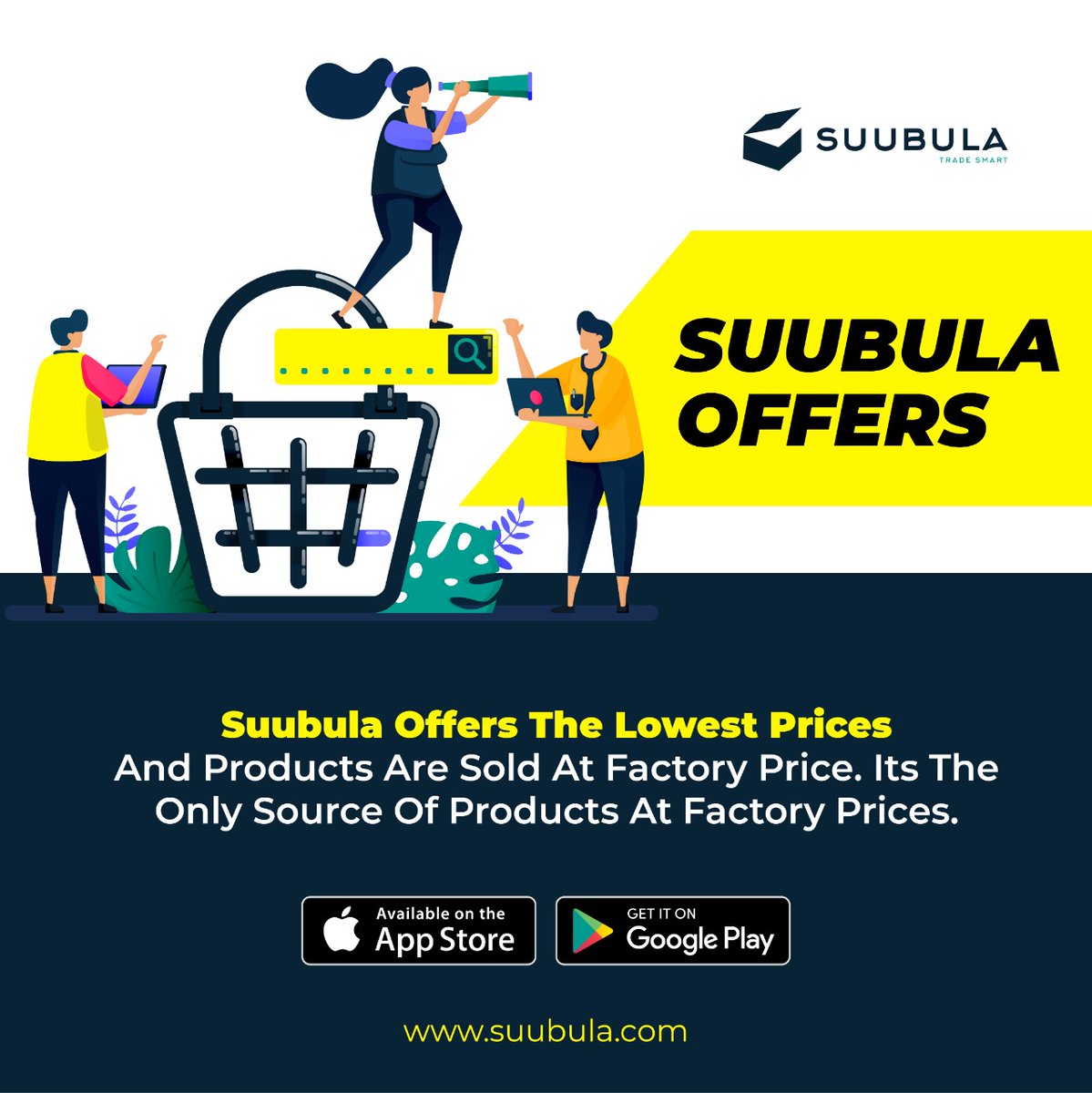 We offer the best discounts on all products on our platform.  Shop now on suubula.com 
#suubuladeals