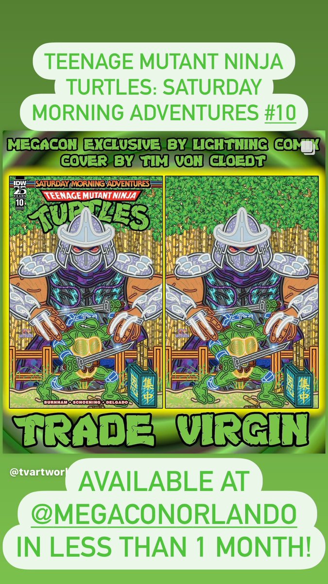 TvArtworks's tweet photo. My #variant cover for #TMNT : Saturday Morning Adventures 10 by @IDWPublishing is going to be available as a @MegaConOrlando exclusive! Check my Instagram for the info! #idwcomics #TeenageMutantNinjaTurtles https://t.co/yt8OhFuUpo
