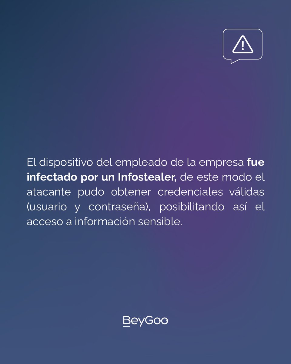 BeyGooApp's tweet photo. ALERTA #INFOSTEALER ‼️
¿Conoces si tu empresa tiene credenciales expuestas?
En BeyGoo podemos ayudarte a identificar si existen cuentas comprometidas de tu empresa por este tipo de #malware y prevenir fugas de información.
.

 ➡️ https://t.co/ARjDIgUDqk
.
@emilianox https://t.co/O3AaxUOwnG