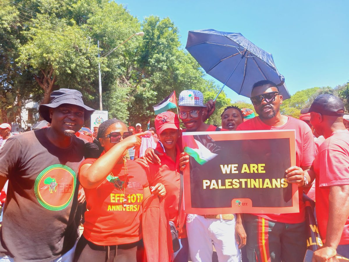Eff_ward_74_JHB's tweet photo. The EFF supports South Africa’s application before the International Court of Justice against Apartheid Israel, which will be heard at The Hague today.

We stand in full support of this decisive action, reflecting our unwavering commitment to global justice and human rights. https://t.co/8eKrhHKyNC