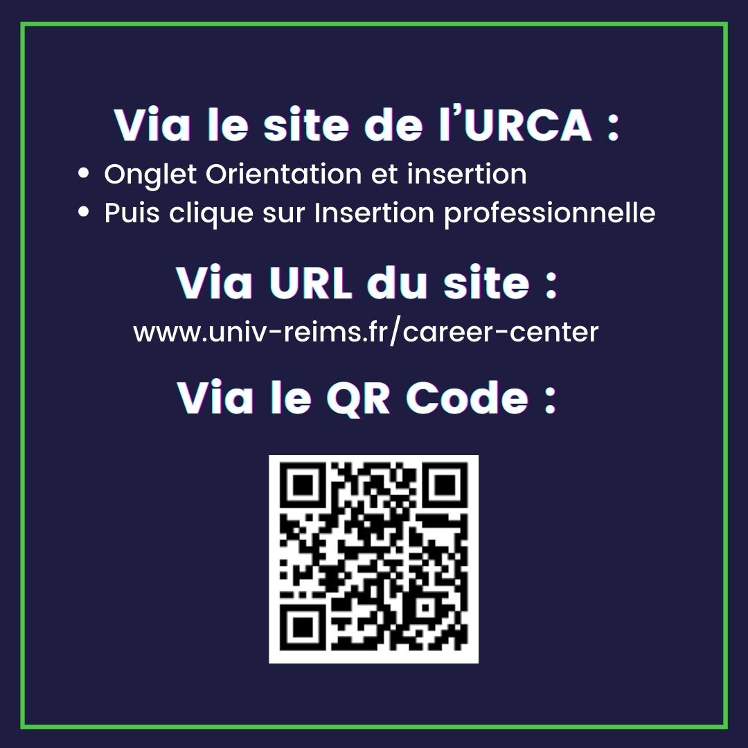La Mission Insertion Professionnelle propose sa plateforme Career Center pour les étudiants de l'URCA qui souhaitent faciliter leur insertion professionnelle.