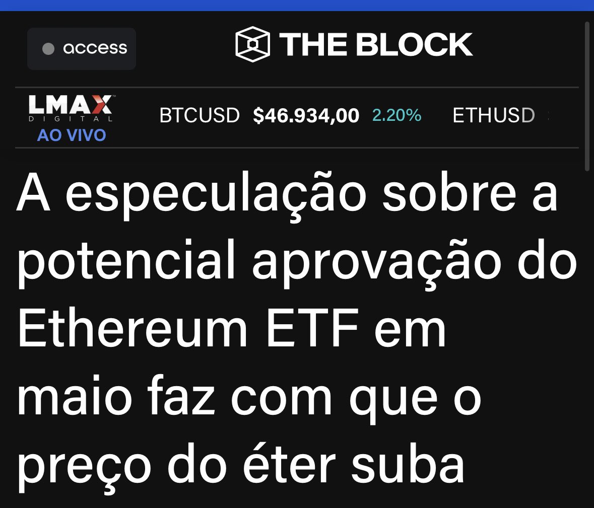 Jader nogueira - BITCOIN / BTC - ETH tweet media