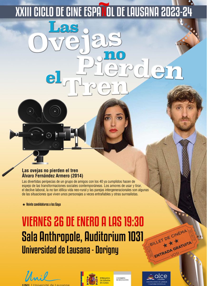 #Cine #CineEnEspañol #Lausanne #Unil #Suiza #SomosCine #Español #Dorigny #janvier #enero #paraTi #BuenosPlanes #NoTeLoPierdas