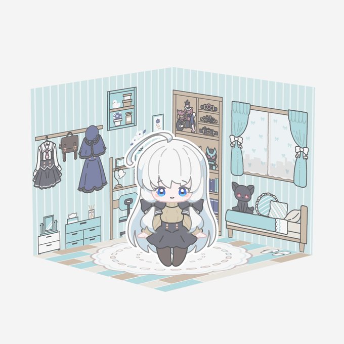 「white hair window」 illustration images(Latest)｜5pages