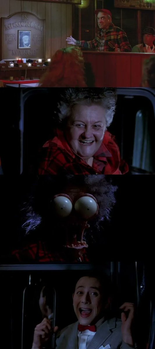 CineCalendar's tweet photo. Jan 11th 1974 - 50 years ago today, Large Marge died in an accident.

📽️📅 Pee-wee's Big Adventure (1985) https://t.co/T5un79LJnJ