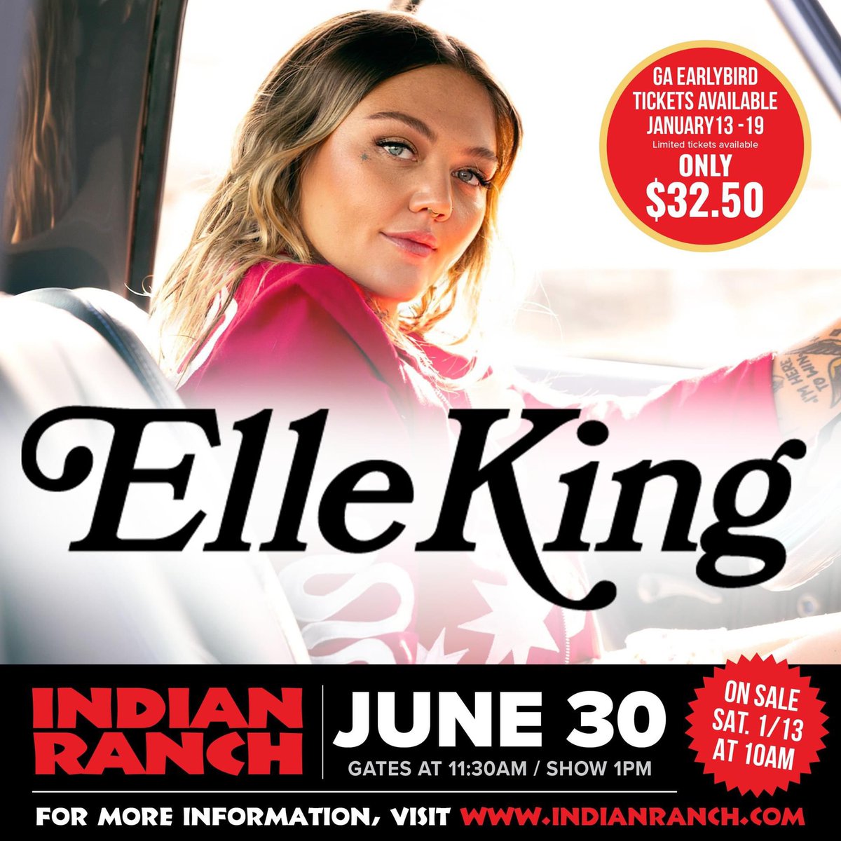 Radio PRESALE beginning this morning at 10 AM with the codeword NASH GOOD 10 AM TO 10 PM TODAY ONLY @IndianRanch