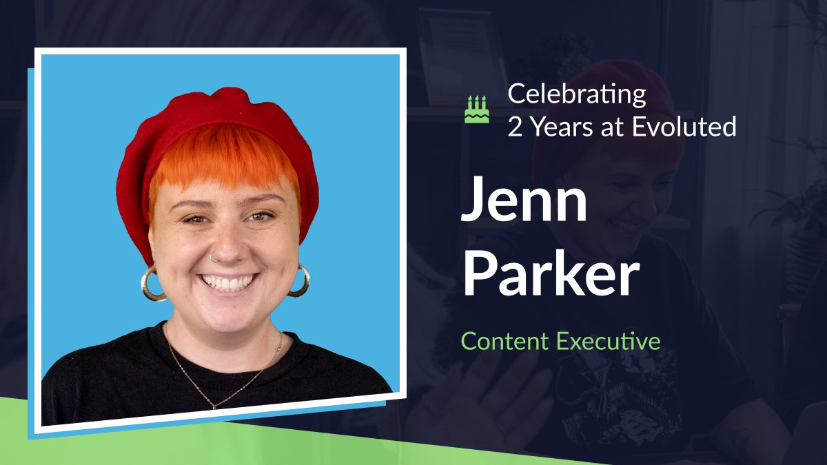 evolutednm's tweet photo. Happy two-year Evoluted anniversary to our Content Exec, MTV Cribs host &amp; TikTok star @NewsAtJenn! 🎥

Joining our ranks in January 2022 (apparently that's two years ago now...), Jenn specialises in creative written and multimedia content for clients and our own channels. https://t.co/ZuA2PHhGLd