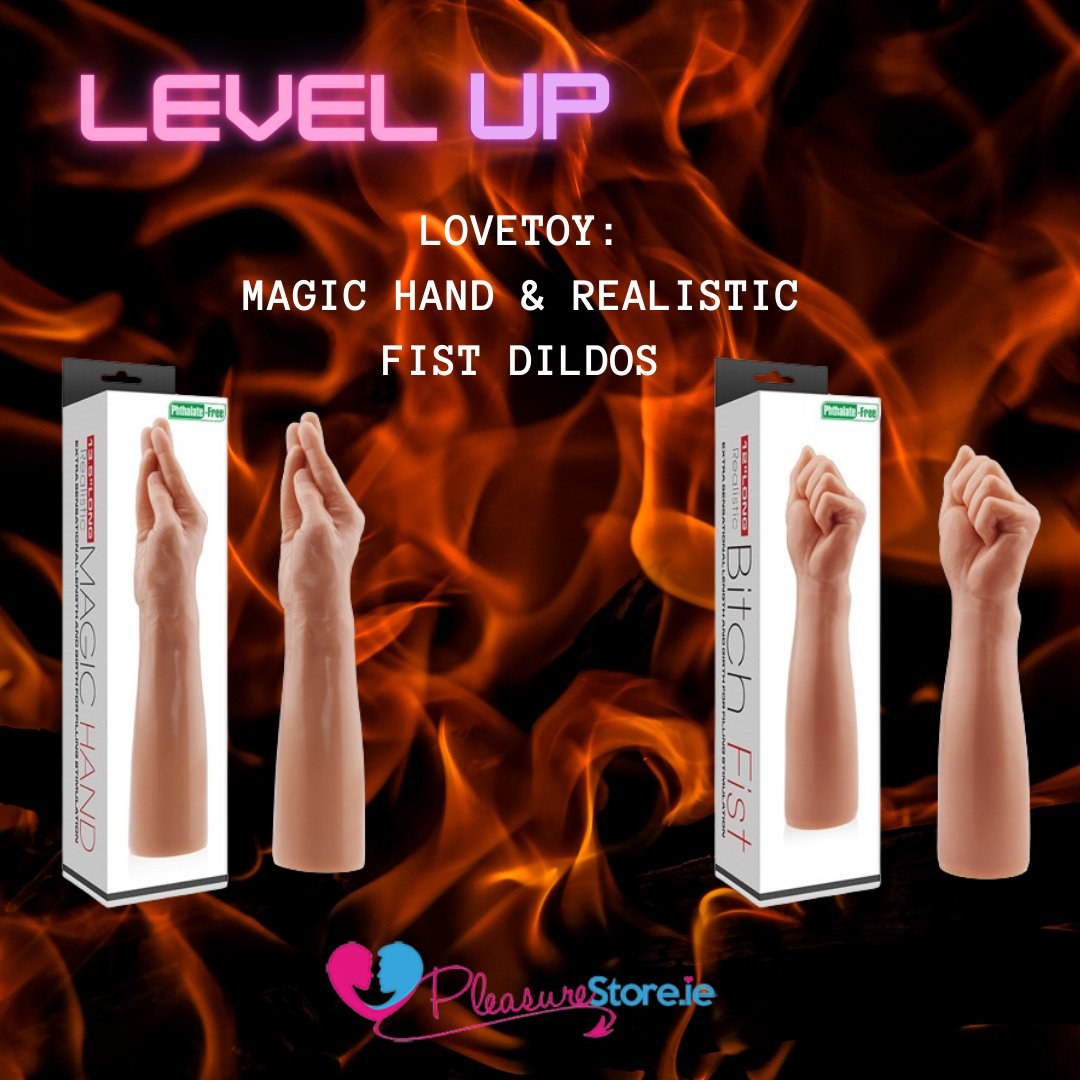 luvpsie's tweet photo. Bored of normal, plain toys? 😢

👀 Maybe it's time to level up!

🤯 Lovetoy's magic hand &amp; realistic fist dildos are sure to blow your mind!

find them in-store and online at https://t.co/NWNUict9Yl 

#Ireland #drogheda #Dublin https://t.co/hY7BgdhUJy