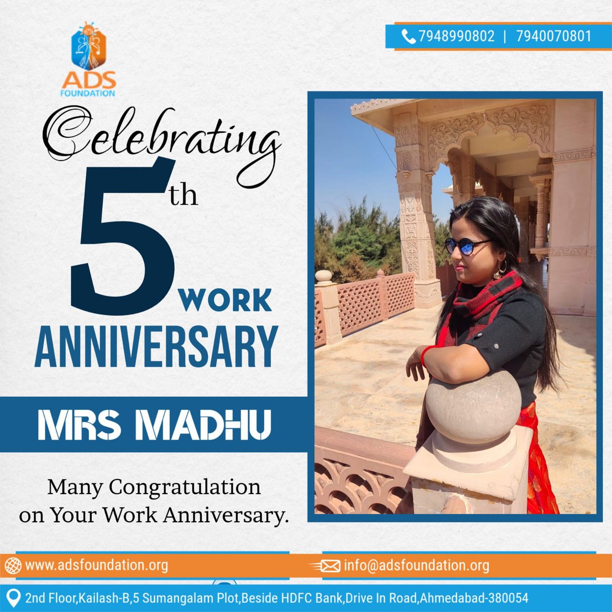 Congratulations on being a few who completed 5 years in ADS FOUNDATION

#ADSF #SDI #BVC #FreeTraining #classes #freejobs #SkillIndia #skills #development #NSDC #NSDCINDIA #SuryaMitra #HSSC #AdmissionsOpen #ITIJobs #SolarPower #solarsystem #JoiningOffer #govProject