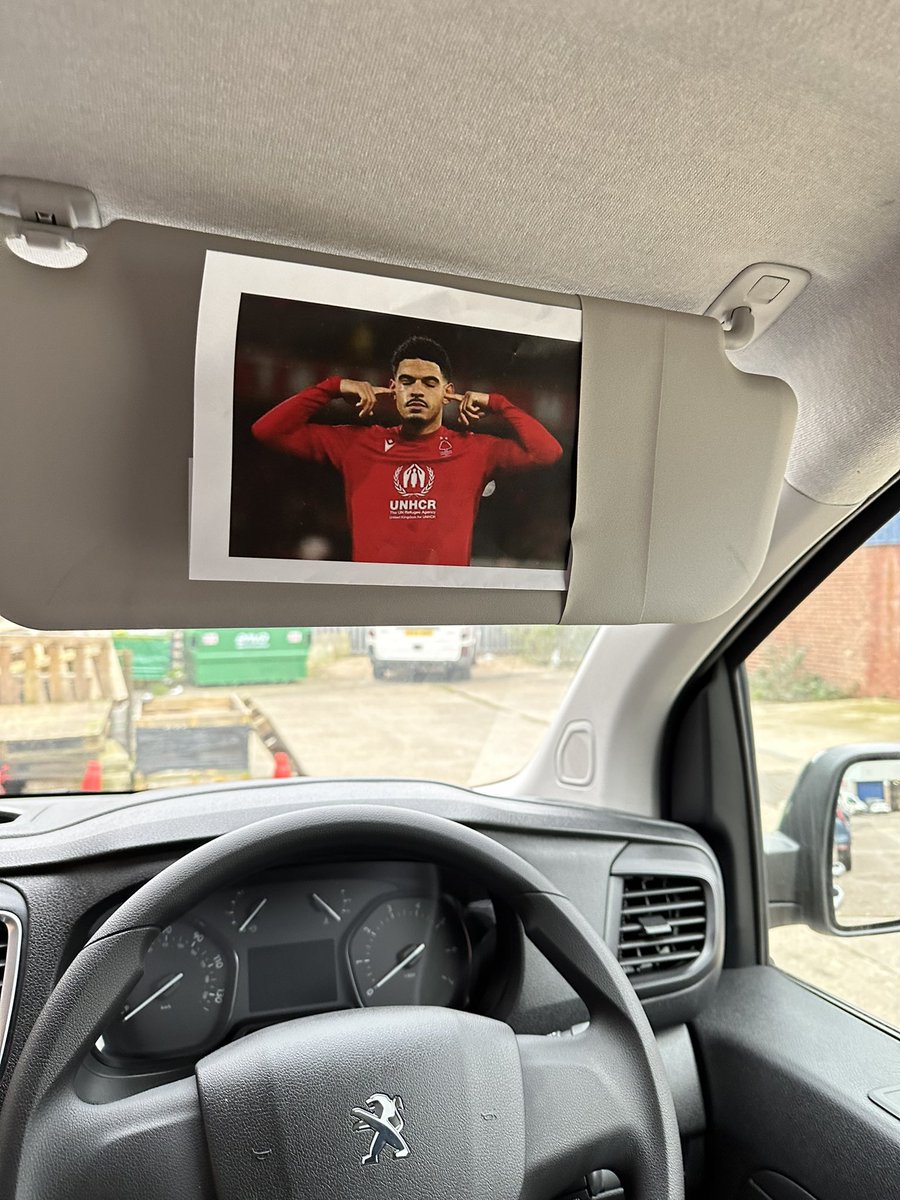 WillTooley's tweet photo. Wolves fan collecting his new van at work today. Thought I’d decorate it for him. He loved it. #nffc https://t.co/Cs2pBLu6MI