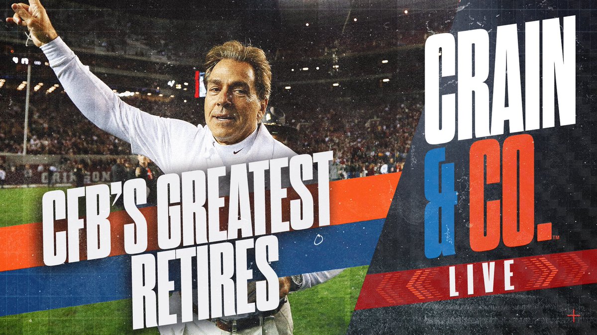 JakeCrain_'s tweet photo. 🔥🔥THURSDAY LIVE SHOW 

⏰: 730 am EST

🚨 NICK SABAN CALLS IT A CAREER

🙋‍♂️ WHO REPLACES SABAN?

🔥 NFL COACHING NEWS 

🐯 @MattMoscona TALKS LSU STAFF

☎️ LIVE CALL INS 1-855-236-3228

HERE: https://t.co/ZEGQ71iysG https://t.co/3vnbG1q6PK