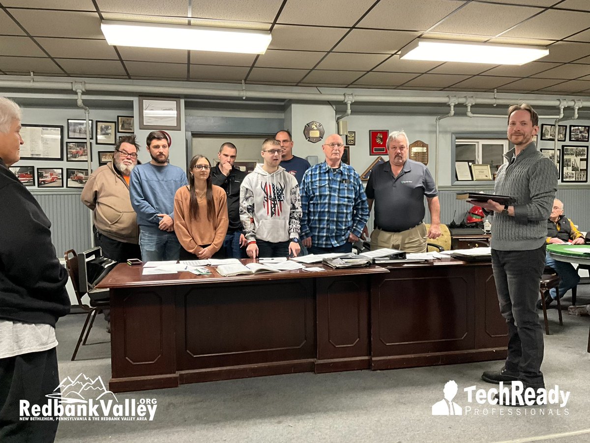 GordonBarrows's tweet photo. CONGRATS: 2024 Directors New Bethlehem Volunteer Fire Co.! Harry Morrison, William Rupert, Brian Fox, Wayne Livingston. Dianna Adams, Rochelle Schawl, Cameron Travis, Barry Fox, Edward Goth. New Bethlehem Mayor Gordon Barrows.
#FireCo #Volunteers #NewBethlehem #RedbankValley https://t.co/kSUVN9XyJY