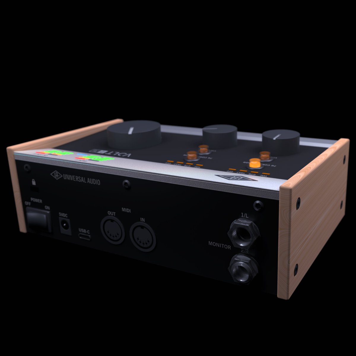 oyry_o's tweet photo. デザインに一目惚れしたので、Blenderで作ってみました！
#b3d #UniversalAudio #VOLT276 https://t.co/KpBl3hrMit