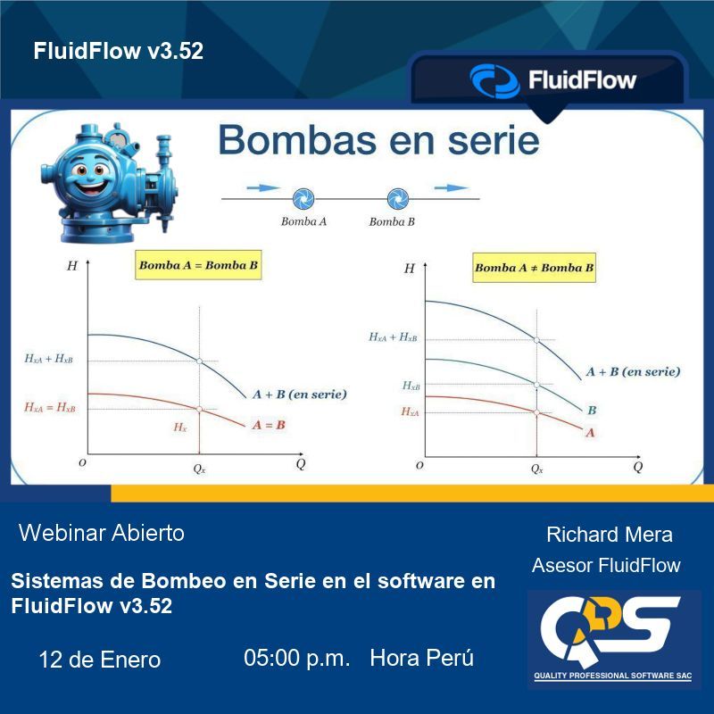 QPS_Peru's tweet photo. No te olvides que ya se ha programado para el mes de enero un Webinar gratuito sobre sistemas de Bombeo en Serie en el software FluidFlow v.3.52, más información aquí. 
https://t.co/4GcTbRIwQf
#slurry #pump https://t.co/O63XJ2FIyS