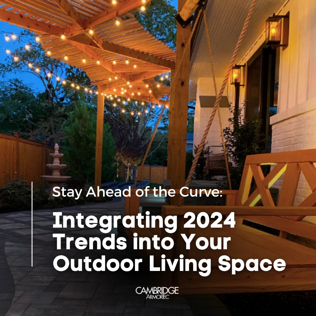 CambridgePavers's tweet image. Looking to elevate your outdoor living space in 2024? Dive into our newest blog where we explore the predicted trends for the year and provide insights on how to incorporate them into your home. ow.ly/nkOi50QpMul 

#2024HomeTrends #2024HomeRenovations