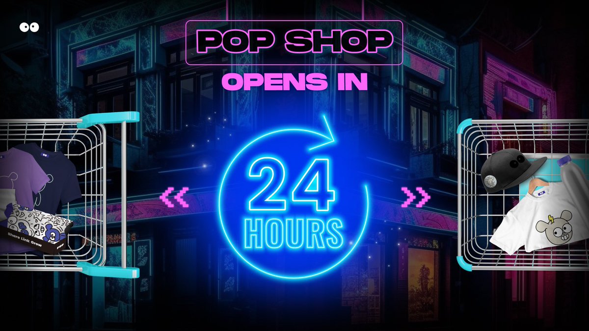 popapp_official's tweet photo. ⏰Only 1 Day Left!
Hang in there #Poppers, we're almost there! Just 24 hours until you can #ShopPop all day long to your heart's content! 🛒😎 Are you ready?🔥🚀
#PopShop #PopSocial #PopNFTs #PopMerch https://t.co/qbfW2XkXJx