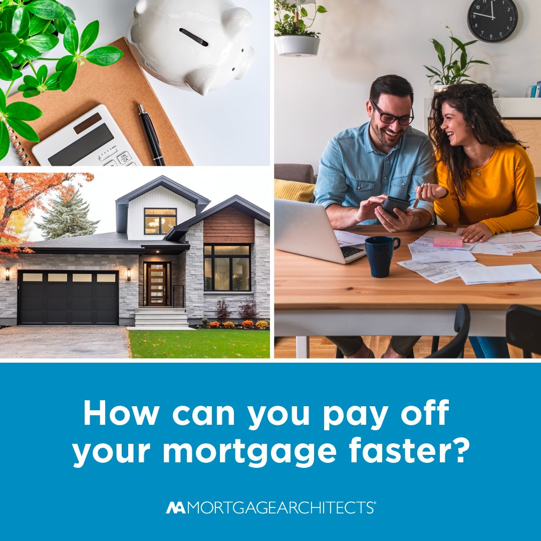 You can help pay off your mortgage faster, such as with an accelerated bi-weekly payment schedule, increasing your monthly mortgage payments to pay more to principle, making extra payments on your mortgage or refinancing to a shorter amortization period!