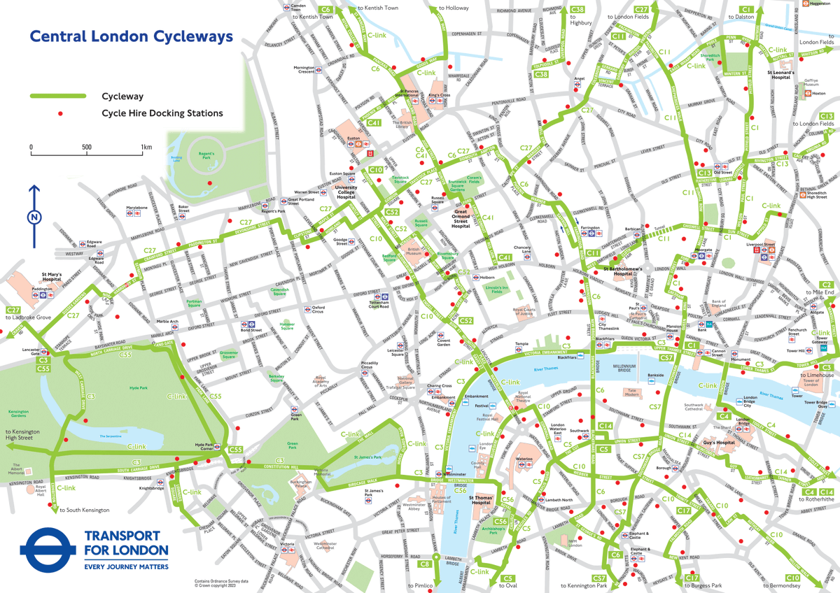 #Londyn. Wydzielona, szeroka i bezpieczna #InfrastrukturaRowerowa to coraz częstszy widok w stolicy.
#Cycleway4 prowadząca z Tower Bridge do Greenwich to jedna z wielu tras rowerowych wyznaczonych w mieście.
Szczegóły:
tfl.gov.uk/modes/cycling/…