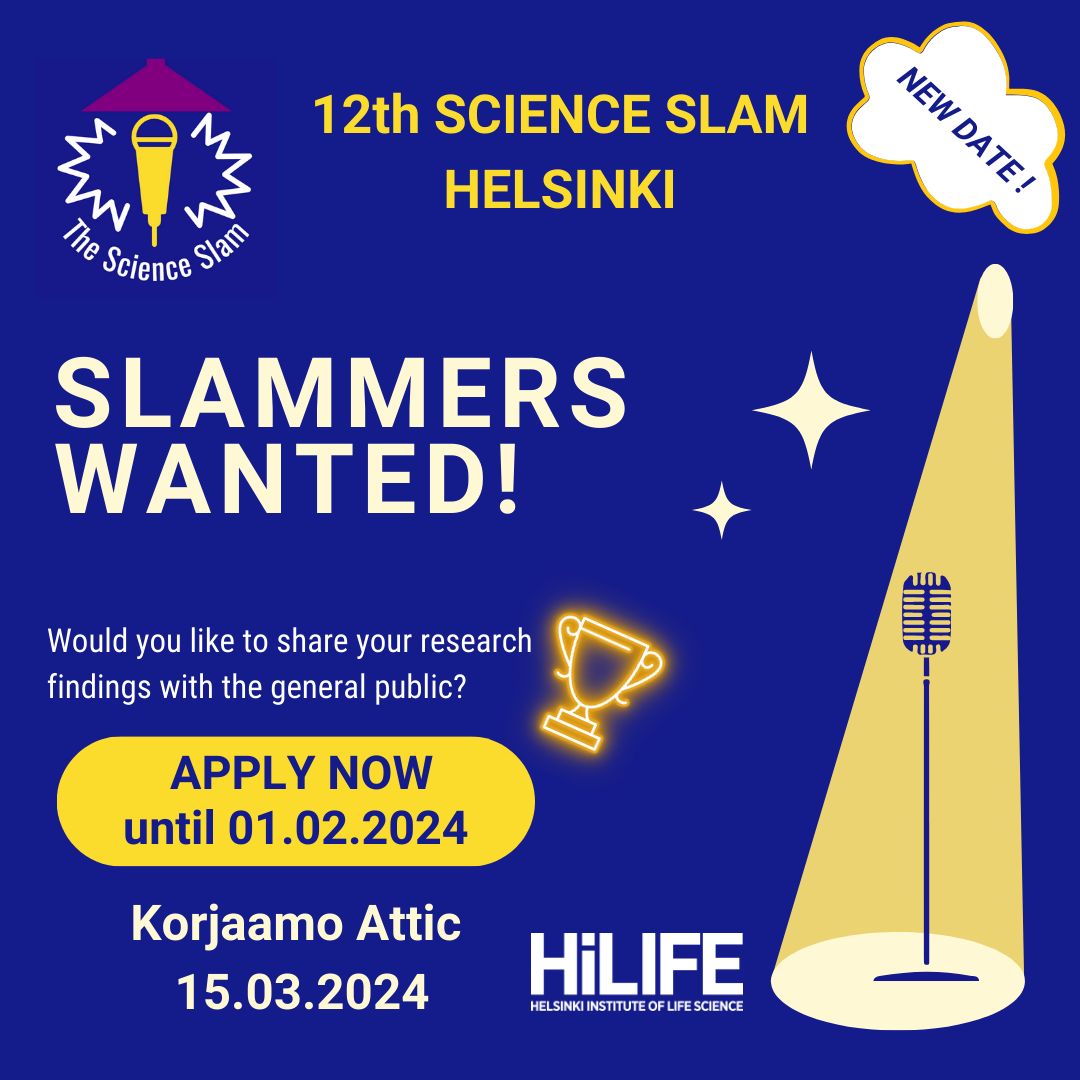 ScienceBasement's tweet photo. 🔊 Are you a zealous researcher, a passionate student, or an enthusiastic professor? Do you want to share the secrets of the fascinating world of science and research? Or maybe you are just up for a new challenge? Then the Science Slam is for you! https://t.co/G3TXqcpd4j