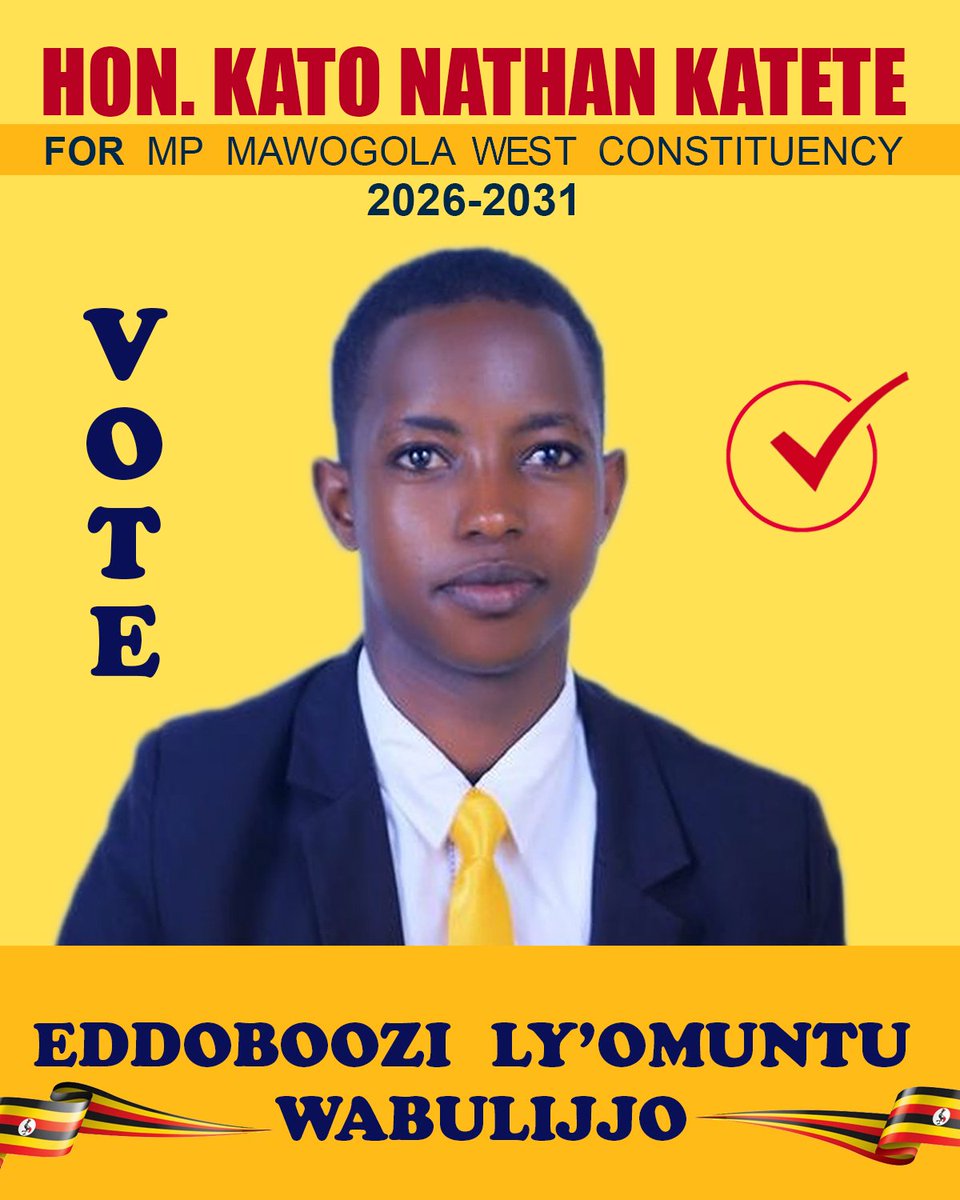 Kato Nathan Katete steps forward to represent people in Mawogola West Constiruebcy. The democracy launched by President @KagutaMuseveni led NRM is bearing fruit. Move forward young man, for freedom to choose and offer yourself to be chosen does exist in Uganda. @TodwongR