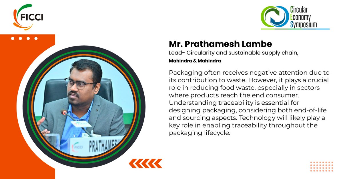 QF_FICCI's tweet photo. At the 7th edition FICCI Circular Economy Symposium, Mr. Prathamesh Lambe, stated, The technical know-how for recycling end-of-life vehicles is not the challenge; rather, changing consumer behavior is crucial. 

#FICCI #CircularEconomySymposium #CES2024 #Circularity https://t.co/yMPSdmhvUU
