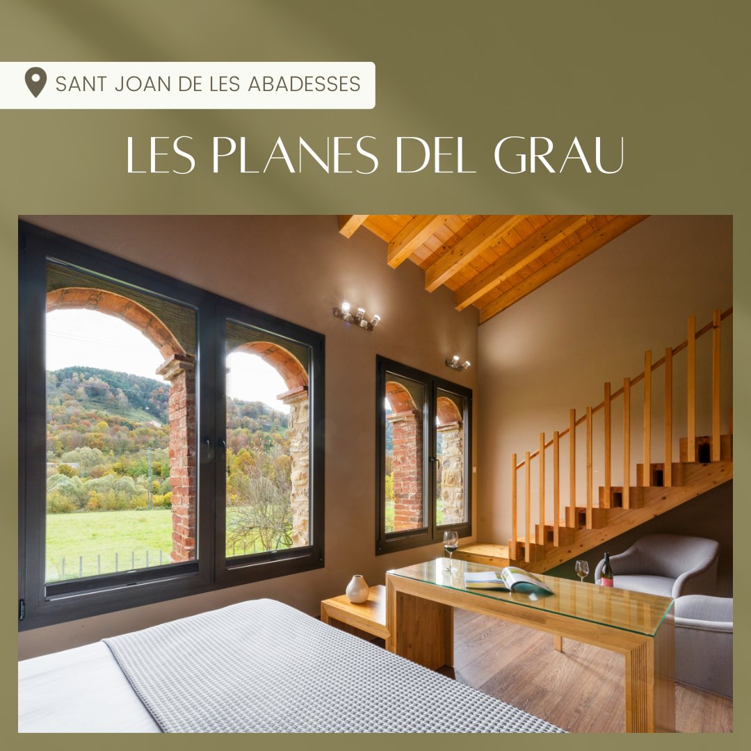 PetitGranHotels's tweet photo. Totes les habitacions de l'hotel #LesPlanesdelGrau estan en contacte directe amb la natura, amb vistes a la plana a través d'un balconet tancat o una terrassa porticada 🌿🌾. No et perdis l'experiència!  #SantJoandelesAbadesses
https://t.co/7IXiPFj04P https://t.co/X2aP7el2ID